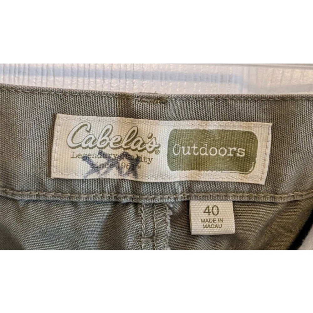 Cabelas Pants Mens 40 Outdoor Convertible Pants to Shorts Brown Hiking Cargo - Picture 3 of 11
